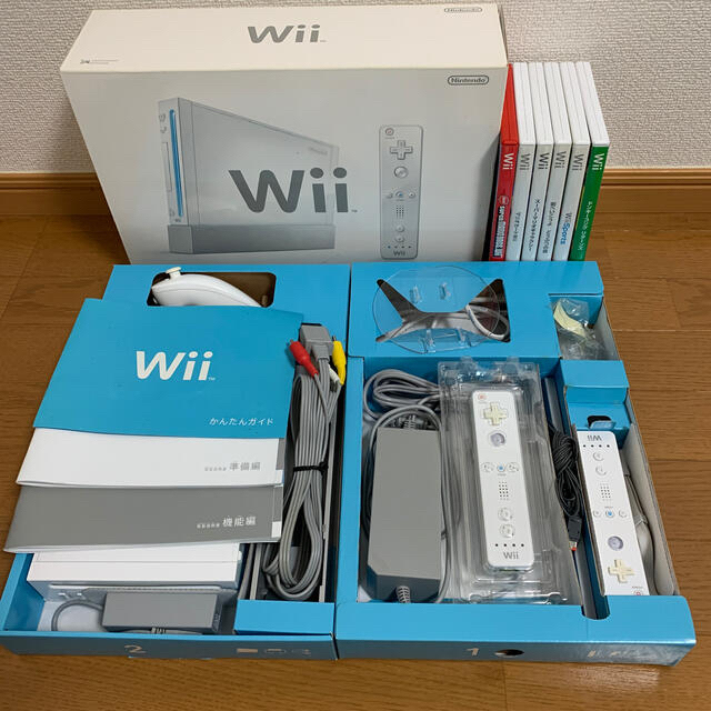 安いそれに目立つ 任天堂 - 本体+ソフトまとめてセット Wii  家庭用ゲーム機本体