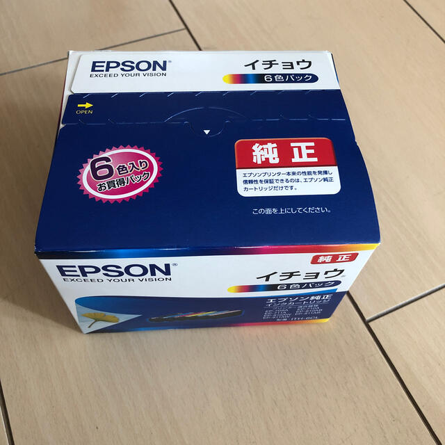 EPSON(エプソン)の21.07期限　エプソン純正6色パック　イチョウ　ITH-6CL インテリア/住まい/日用品のオフィス用品(オフィス用品一般)の商品写真