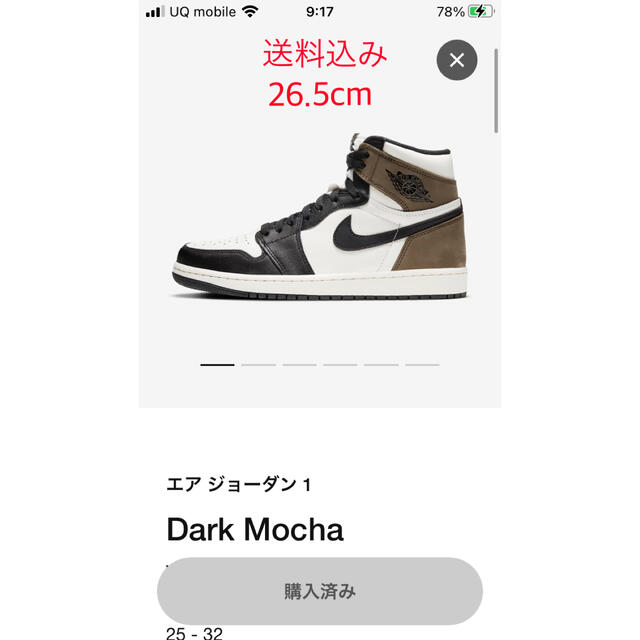 Air Jordan 1 Dark Mocha靴/シューズ