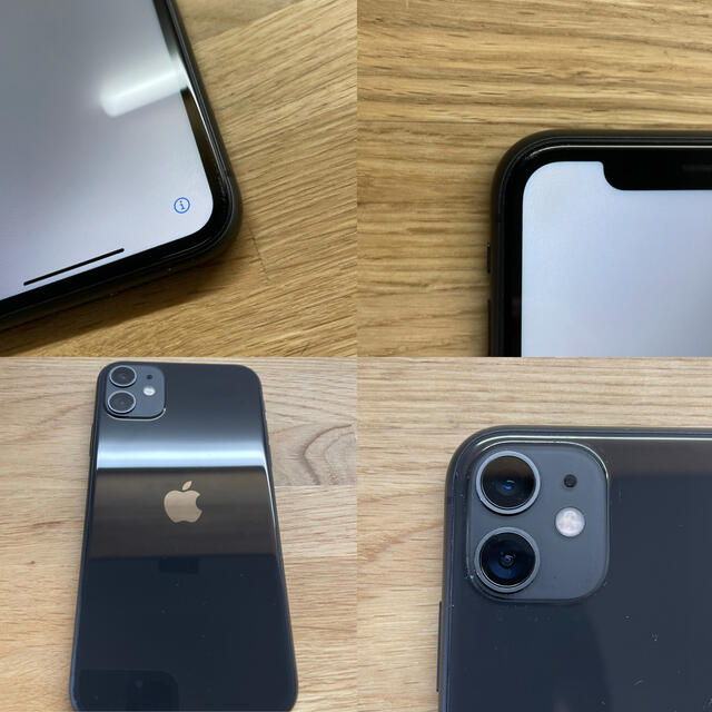 Apple - SIMフリー iPhone 11 128GB 黒 中古美品バッテリー100%!の