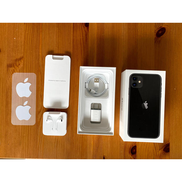 Apple - SIMフリー iPhone 11 128GB 黒 中古美品バッテリー100%!の