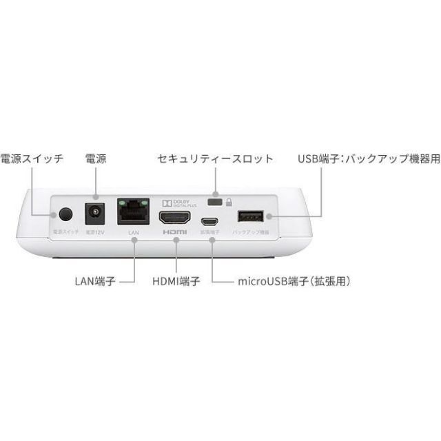 Buffalo(バッファロー)の【新品未開封】BUFFALO おもいでばこ　SSHD　２ＴＢ スマホ/家電/カメラのテレビ/映像機器(その他)の商品写真