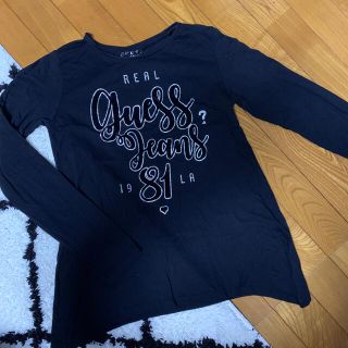 ゲス(GUESS)のゲス　ロンT ブラック　黒(Tシャツ(長袖/七分))