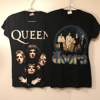 SALE✴︎Rock Tシャツ２枚セット QUEEN/ Doors(Tシャツ(半袖/袖なし))