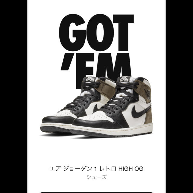 NIKE エアジョーダン1 ダークモカ　27.5