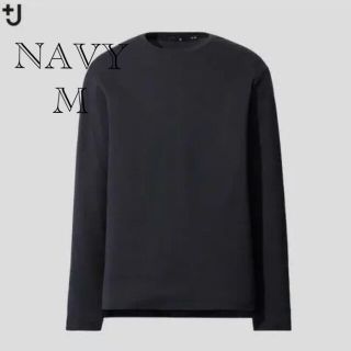 ユニクロ(UNIQLO)の２５日まで　新品未使用　ユニクロ+J スーピマコットンクルーネックＴ　M(Tシャツ/カットソー(七分/長袖))