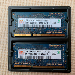 1GB 1Rx8 PC3-8500S-7-10-B1 2枚(PCパーツ)