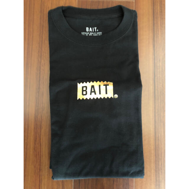 BAIT 半袖Tシャツ ゴールド　ボックスロゴ XL メンズのトップス(Tシャツ/カットソー(半袖/袖なし))の商品写真