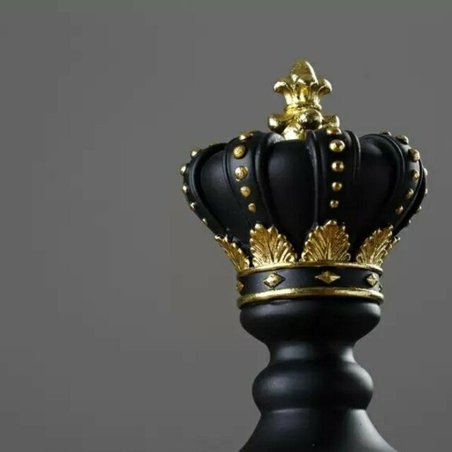 3個セット　チェス駒　ナイト　クイーン　キング　ブラック　オブジェ