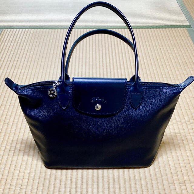 新品 ロンシャン LONGCHAMP ハンドバッグ ル・フローネ ネイビー