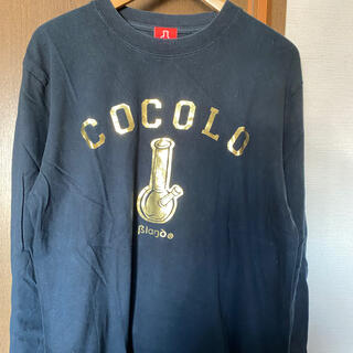 ココロブランド(COCOLOBLAND)のCOCOLO BRAND サイズM ブラック ロンT ゴールドロゴ レア(Tシャツ/カットソー(七分/長袖))