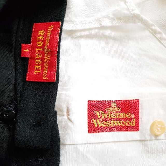 Vivienne Westwood(ヴィヴィアンウエストウッド)の高襟ブラウス＋フレアスカート レディースのスカート(ひざ丈スカート)の商品写真