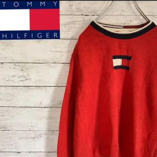 トミーヒルフィガー(TOMMY HILFIGER)の【TOMMY】トミーヒルフィガー　ビッグロゴ　ニット　スウェット　人気色(ニット/セーター)