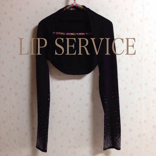 リップサービス(LIP SERVICE)のLIP SERVICE ショートカーデ(カーディガン)