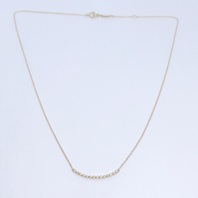 ポイント5倍 美品 AHKAH アーカー ビリーブユー ダイヤネックレス K18