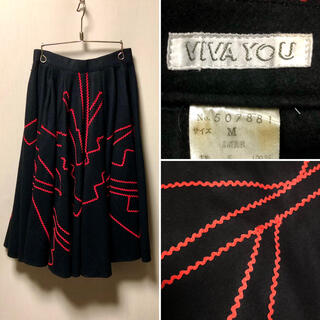 ビバユー(VIVAYOU)のVIVA YOU   ウール•フレアースカート Size M(ひざ丈スカート)
