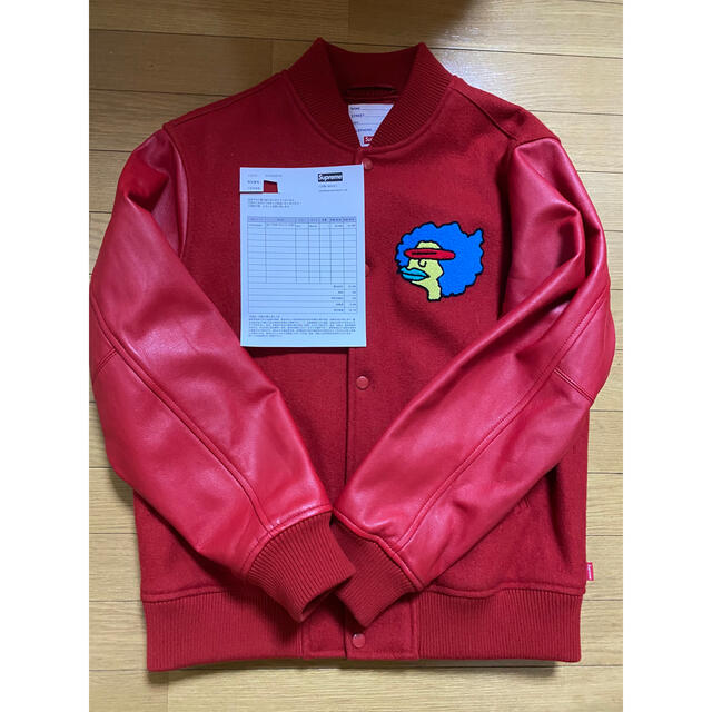 Supreme(シュプリーム)のSupreme gonz ramm varsity jacket M RED メンズのジャケット/アウター(スタジャン)の商品写真