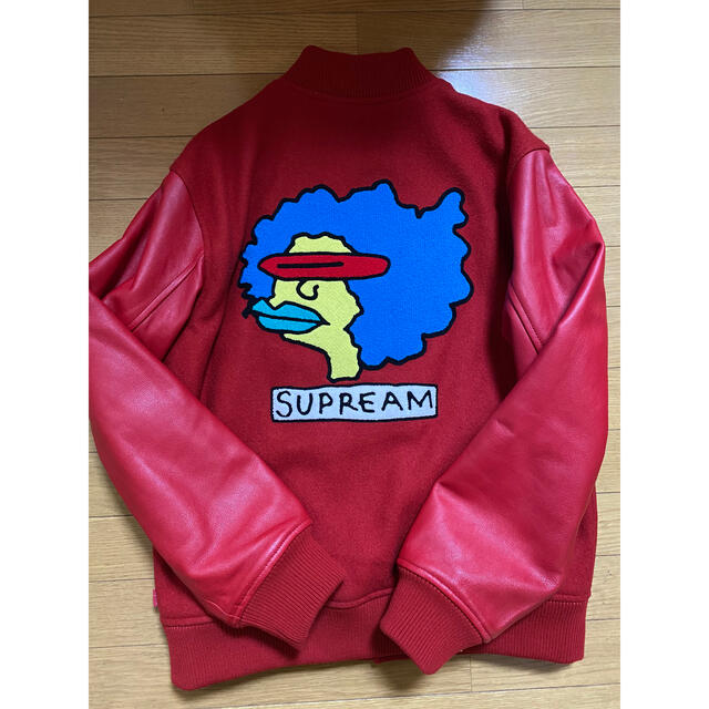 Supreme(シュプリーム)のSupreme gonz ramm varsity jacket M RED メンズのジャケット/アウター(スタジャン)の商品写真