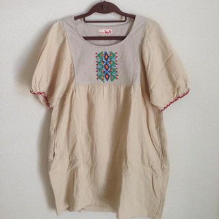 チチカカ(titicaca)のビーズ刺繍チュニックワンピ(チュニック)