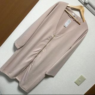 新品タグ付き♡ジッパーポンチロングカーディガン (その他)