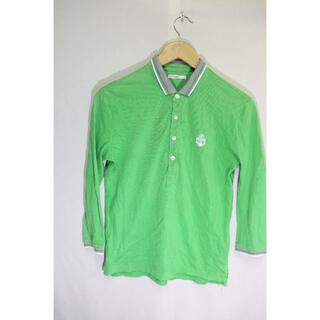 タケオキクチ(TAKEO KIKUCHI)のプロフ必TAKEO KIKUCHIロングポロシャツ/グリーン綺麗なカラーリング2(ポロシャツ)