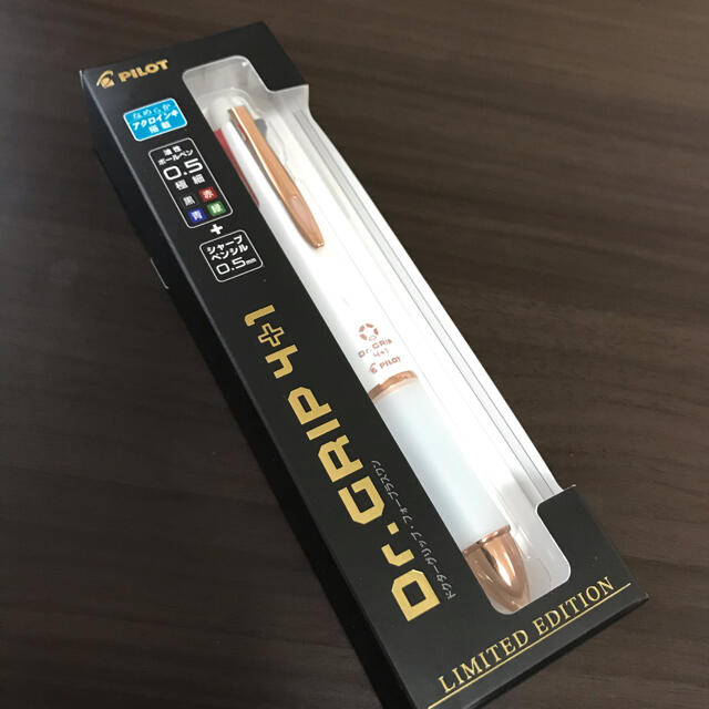 PILOT - ドクターグリップ4+1 限定 パイロット ホワイト ゴールドの