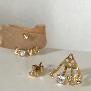 エテ(ete)の2way LOVEピアス(ピアス)