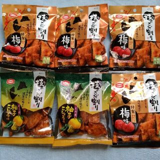 カメダセイカ(亀田製菓)の亀田の技のこだ割り期間限定梅味と柚子こしょう味6袋セット商品(菓子/デザート)