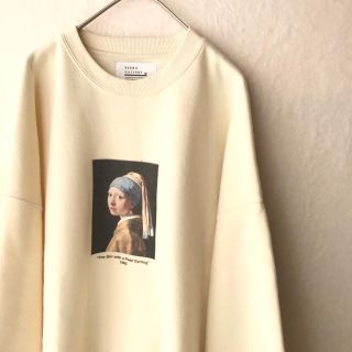 フリークスストア(FREAK'S STORE)の【saki様専用】フリークスストア アートクルーネック真珠の耳飾りの少女Ｍ(スウェット)