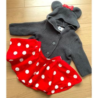 新品　babygap ミニーちゃん　ニットカーディガン80