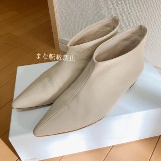 ロンハーマン(Ron Herman)のELIN エリン ブーツ Pointed toe boots 36 ベージュ(ブーツ)