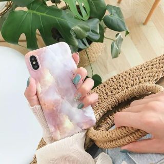 iPhoneX / iPhoneXS 大理石柄 お洒落 ソフトケース(iPhoneケース)