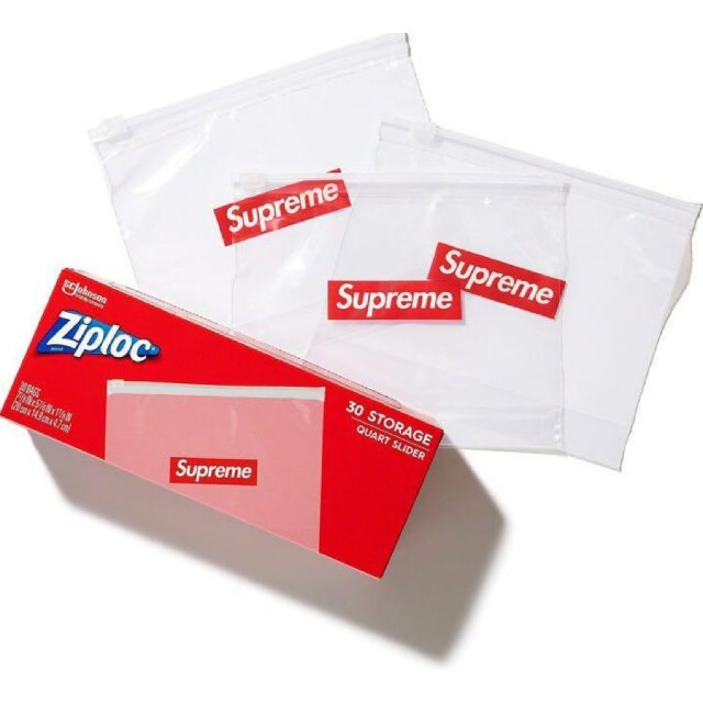 Supreme(シュプリーム)の【１箱】 Supreme ® / Ziploc ® Bags 30枚入 20SS インテリア/住まい/日用品のキッチン/食器(収納/キッチン雑貨)の商品写真