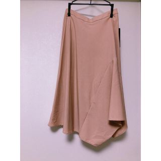 ザラ(ZARA)のZARA スカート　ピンクベージュ(ロングスカート)