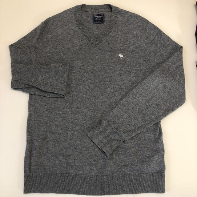 Abercrombie&Fitch(アバクロンビーアンドフィッチ)のAbecrombie & fitch 薄手長袖ニット メンズのトップス(Tシャツ/カットソー(半袖/袖なし))の商品写真