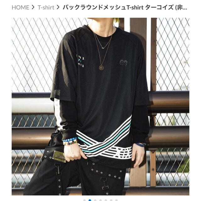 【荒井麻珠着用】XIXバックラウンドメッシュT shirt レディースのトップス(Tシャツ(半袖/袖なし))の商品写真