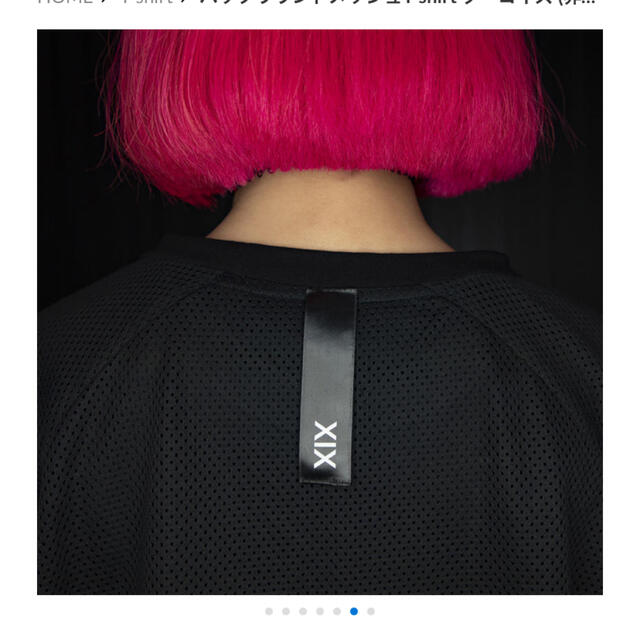 【荒井麻珠着用】XIXバックラウンドメッシュT shirt レディースのトップス(Tシャツ(半袖/袖なし))の商品写真
