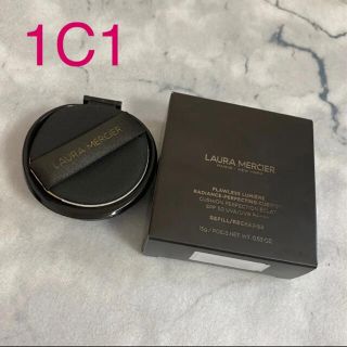 ローラメルシエ(laura mercier)のローラメルシエ クッションファンデーション 1C1 SHELL 美品 レフィル(ファンデーション)