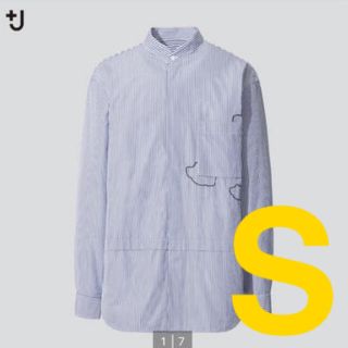 ユニクロ(UNIQLO)のユニクロ　ジルサンダー　＋Ｊ　スーピマコットンオーバーサイズシャツ　雲　S(シャツ)