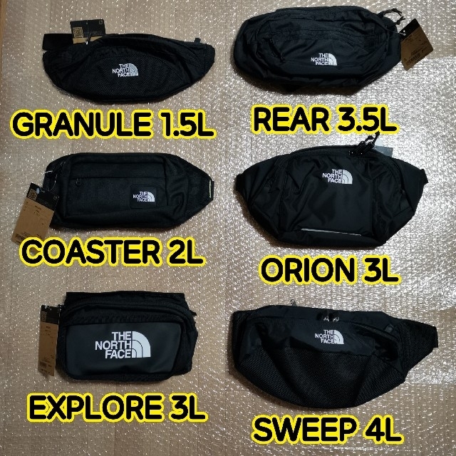 美品!ノースフェイス ウェストポーチ オリオン ブラック