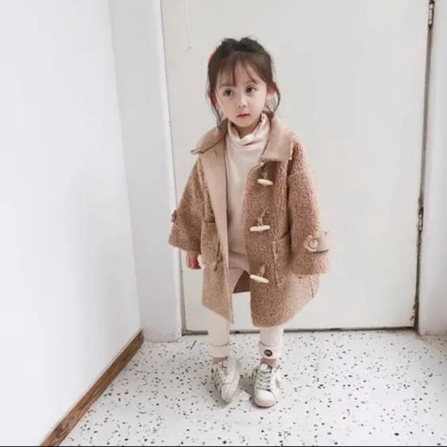 こどもビームス(コドモビームス)の新品！ボアダッフルコート キッズ/ベビー/マタニティのキッズ服女の子用(90cm~)(コート)の商品写真