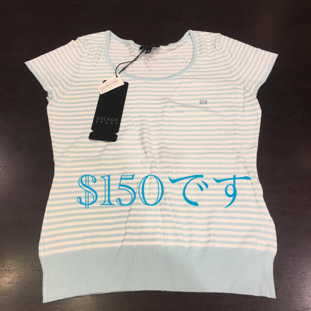 ESCADA SPORT 半袖 スワロフスキー - カットソー(半袖/袖なし)