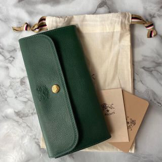 イルビゾンテ(IL BISONTE)の【新品未使用】イルビゾンテ  三つ折り長財布 VERDE（グリーン）(財布)