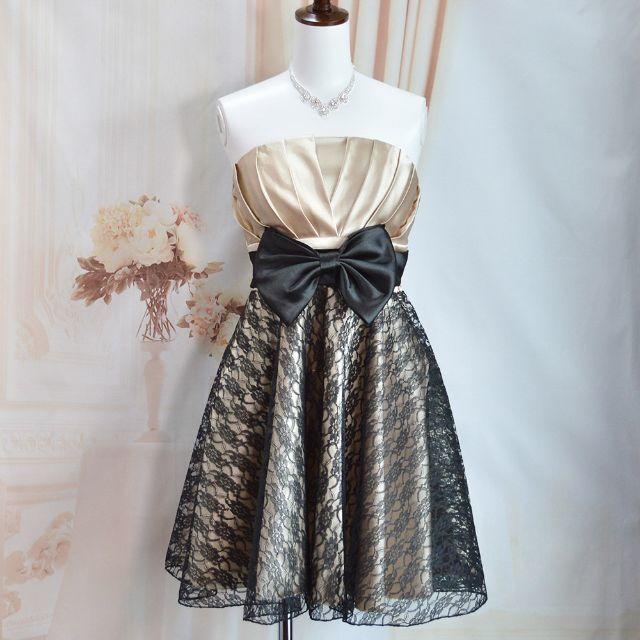 新品♥5色 レッド パーティードレス レディースのフォーマル/ドレス(ミニドレス)の商品写真
