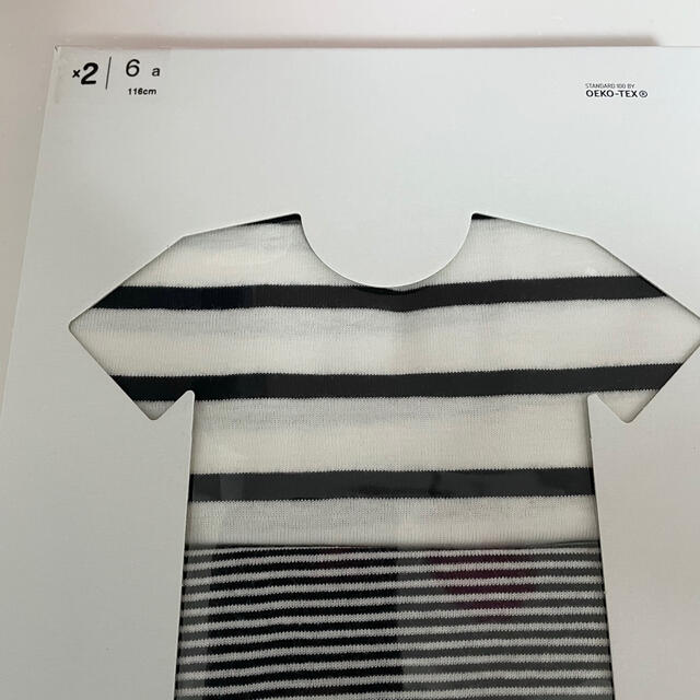 PETIT BATEAU(プチバトー)の✳︎ご専用✳︎新品未使用プチバトーマリニエール&ミラレ半袖Tシャツ2枚組6ans キッズ/ベビー/マタニティのキッズ服男の子用(90cm~)(Tシャツ/カットソー)の商品写真