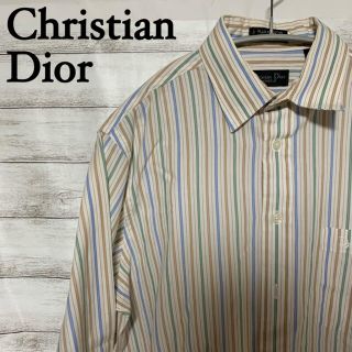 クリスチャンディオール(Christian Dior)のChristian Dior 長袖 ストライプシャツ メンズ USA 古着(シャツ)