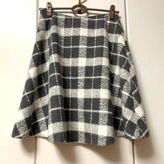 インデックス(INDEX)のindex★チェックスカート★Lサイズ★used品(ひざ丈スカート)