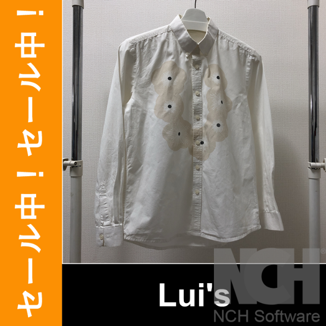 STUDIOUS(ステュディオス)の【セール中】LUI'S／シャツ／PAINKILLER／S／白 メンズのトップス(シャツ)の商品写真