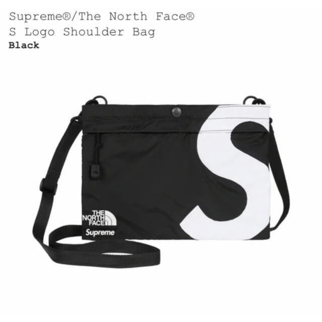 店舗良い Supreme×TNF - Supreme S black Bag Shoulder Logo ショルダーバッグ