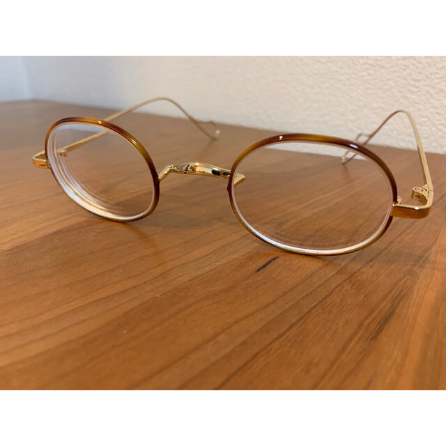 Ayame(アヤメ)の【専用】BuddyOptical べっこうゴールド　丸メガネ レディースのファッション小物(サングラス/メガネ)の商品写真